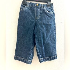 🌺 Classic Blue Denim Kids Jeans wide straight leg for baby boy / girl size 12m
